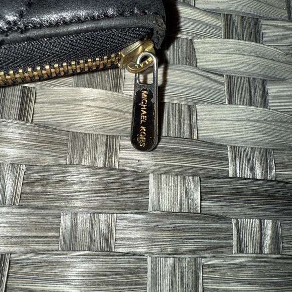 Michael Kors Quilted Black Leather Accordion Zip Wallet Organizer- Gold Accents - Picture 14 of 15